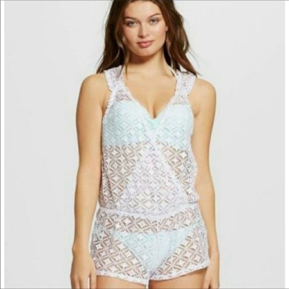 Xhilaration Other - XHILARATION Swim Cover Up/Romper NWT Size Large